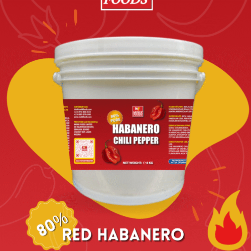 Red Habanero Chili Pepper Puree Bucket
