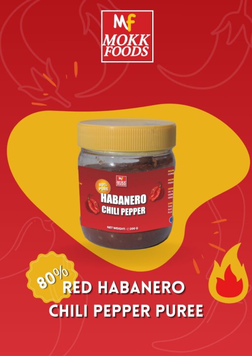Red Habanero Chili Pepper Puree